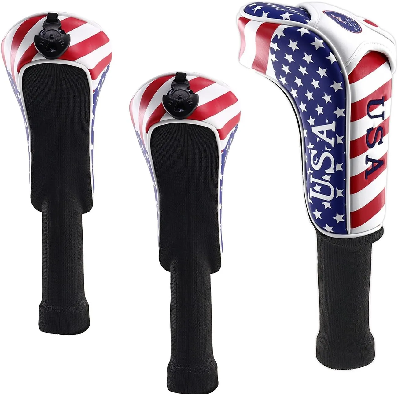 Craftsman Golf Stars and Stripes American USA US Flag Wood Headcover Head Cover for Scotty Cameron Taylormade Odyssey Fairway Wood