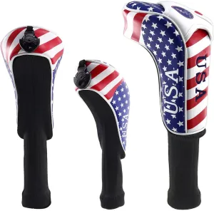 CRAFTSMAN GOLF Stars and Stripes Flag Headcover Head Cover for Scotty Cameron Taylormade Odyssey Driver Fairway Wood Hybrid
