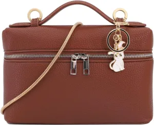 Crossbody Bag for Women Pouch Top-Handle Bag Designer Shoulder Leather Handbag Trendy Purse