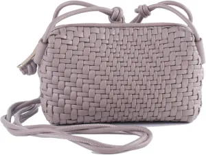 Crossbody Bag for Women Trendy Woven Purse Vegan Leather Small Shoulder Handbags with Strap