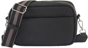 Crossbody Bag for Women Wide Strap Shoulder Bag Camera Crossbody Purse with Zipper