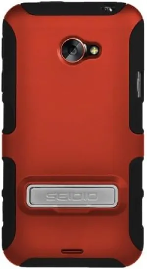 CSK3HTJETK-GR DILEX with Metal Kickstand Case for use with HTC EVO 4G LTE - Garnet Red