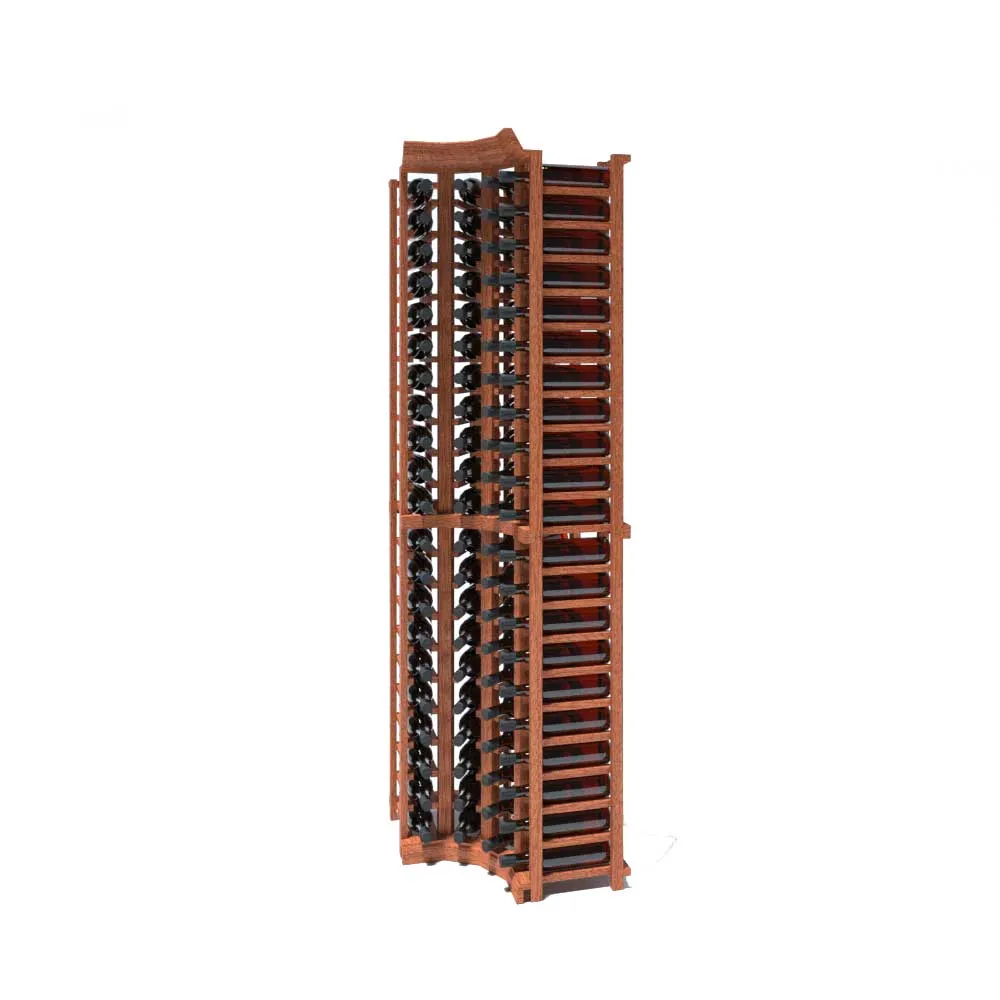 Curved Corner - 84 Bottle 7ft Wine Rack Kit