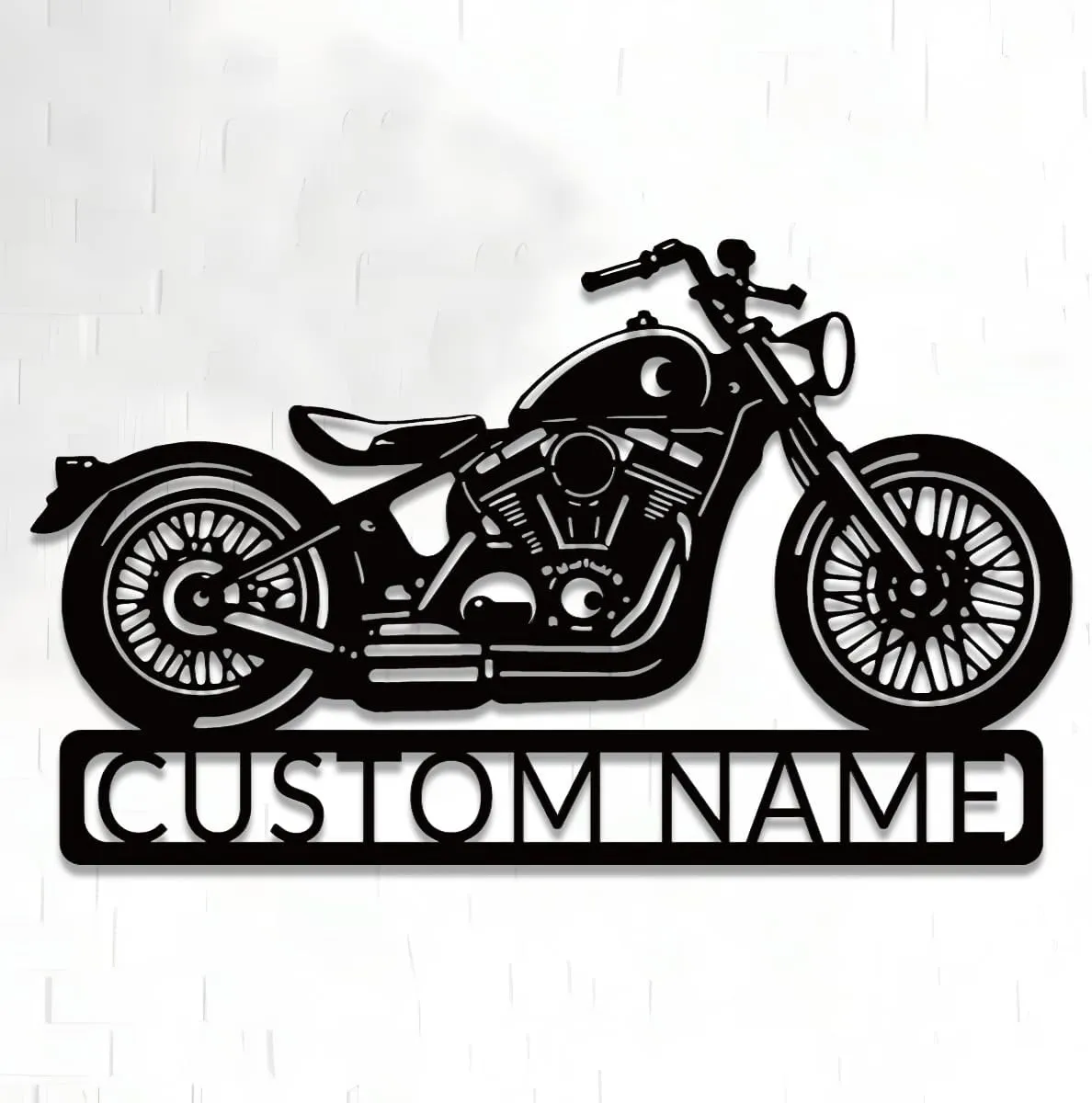 Custom Motorcycle Garage Name Signs,Personalized Monogram Wall Decor,Motorcycle Decor for Living Room Outdoor Patio Home,Housewarming Gifts,Mens Gifts