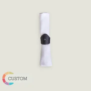 Customizable Leather Napkin Ring