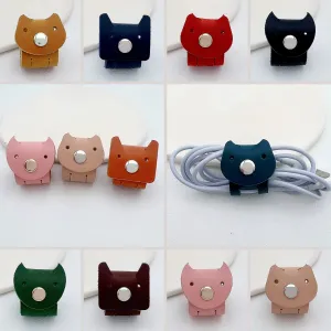 Cute Animal Cable Holder - Veg Tanned Leather