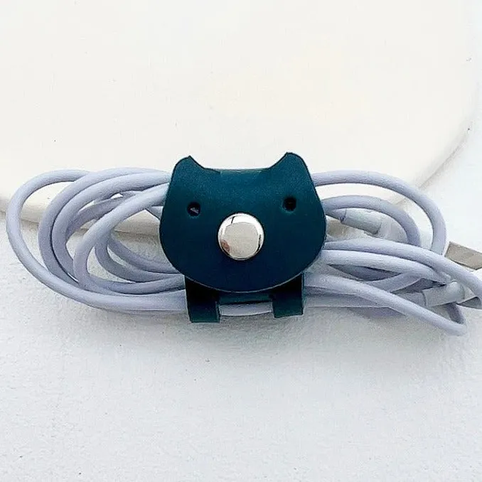 Cute Animal Cable Holder - Veg Tanned Leather