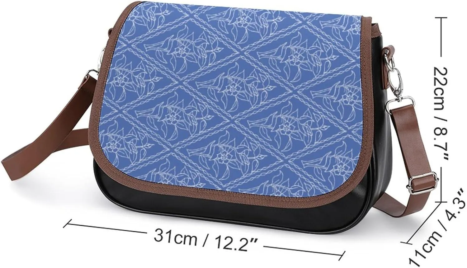 Cute AutismAwareness Fashionable And Durable Portable Leather Shoulder Bag