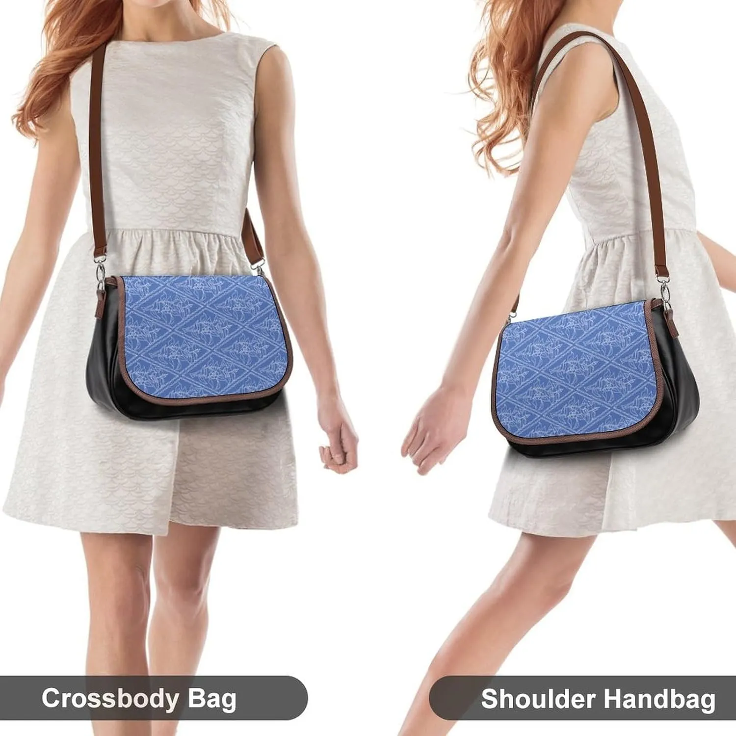 Cute AutismAwareness Fashionable And Durable Portable Leather Shoulder Bag