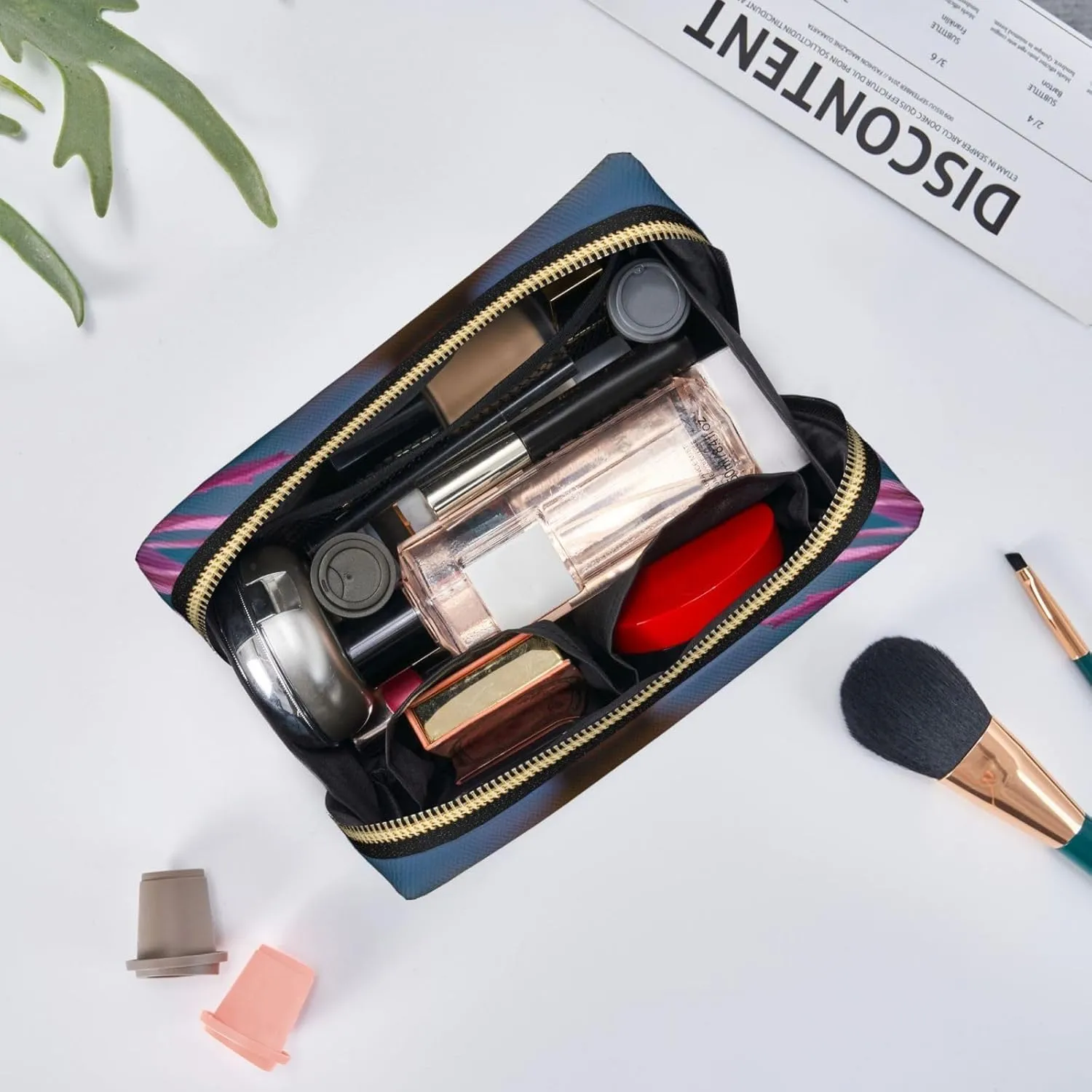 Cute Frog Toiletry Pouch, Travel-Friendly Makeup Organizer For Makeup Brushes, Lipsticks