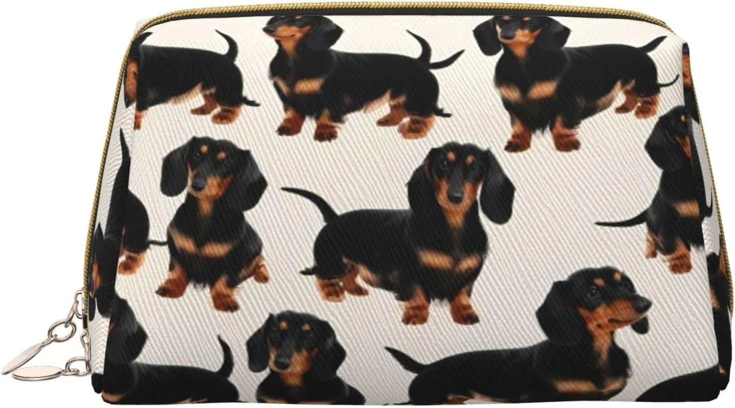 Dachshund Dog Toiletry Pouch, Travel-Friendly Makeup Organizer For Makeup Brushes, Lipsticks