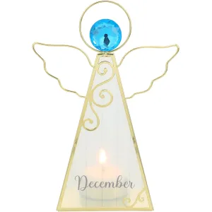 December 6.5" Monthly Angel Tea Light Holder