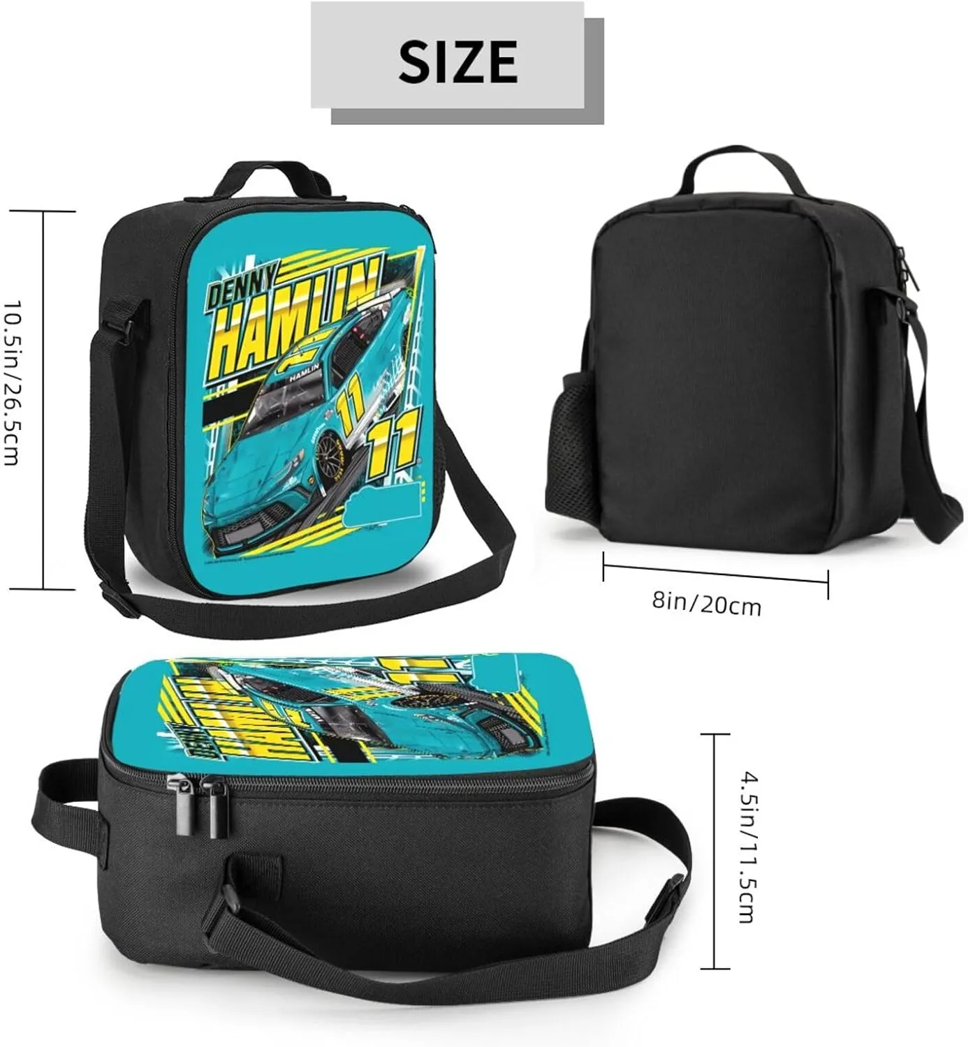 Denny Hamlin 11 Lunch Box Insulated for Women Men Reusable Large Capacity Lunchbox Work Travel Picnic