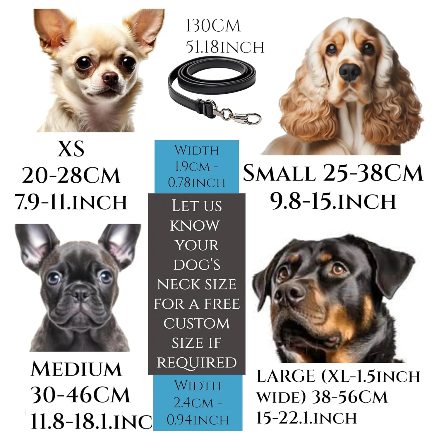 Designer Dog Puppy Collar and Leash - Personalized name buckle - Handcrafted (X-Small - 7.8” - 11” Inches, Collar and Name Buckle)