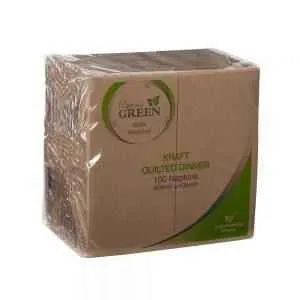 Dinner Napkin Quilted Kraft GT Fold - CTN1000