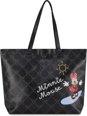 Disney Minnie Mouse Tote bag - Girls, Boys, Teens, Adults - Minnie Mouse Faux PU Leather Tote Handbag