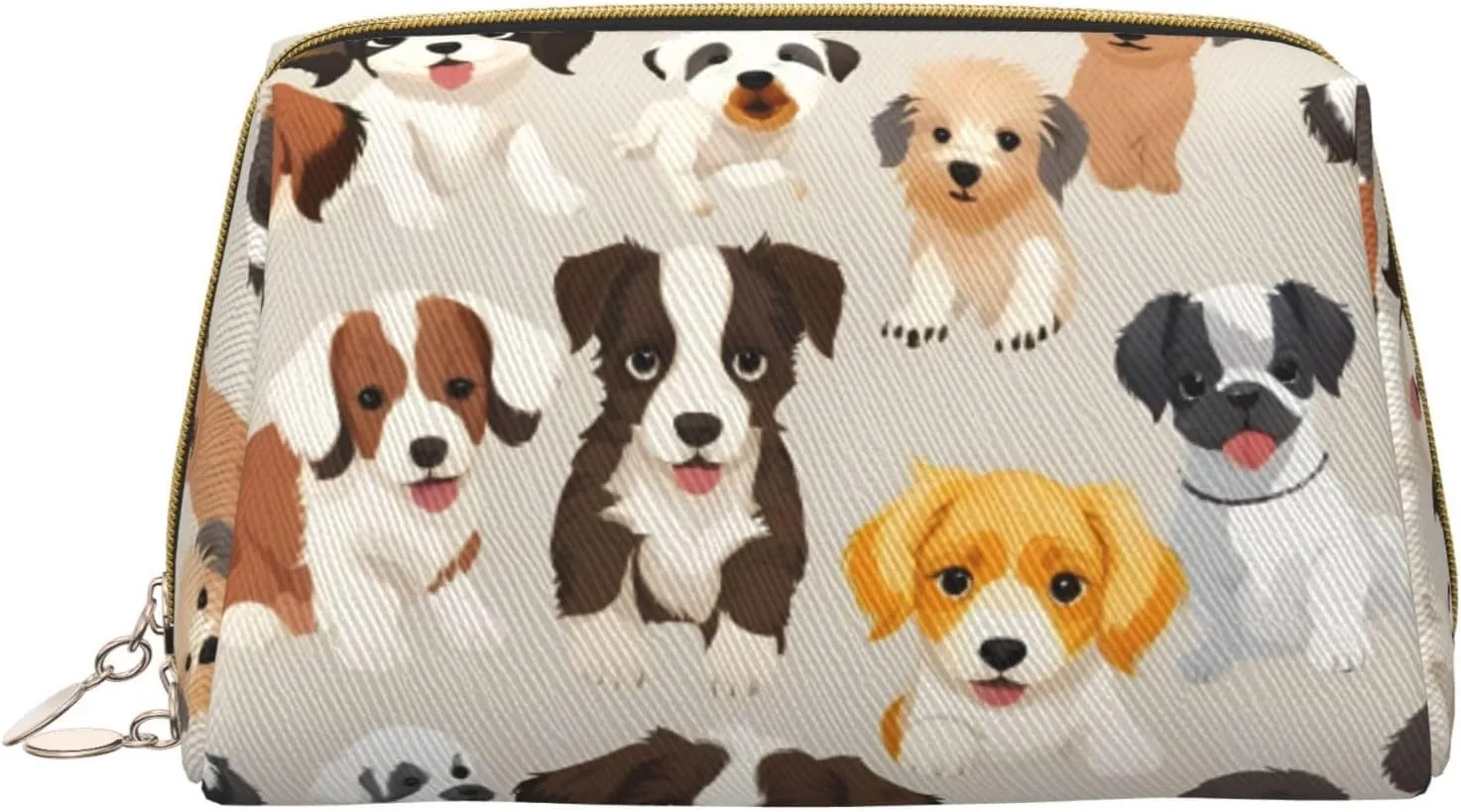 Dog Breed Toiletry Pouch, Travel-Friendly Makeup Organizer For Makeup Brushes, Lipsticks