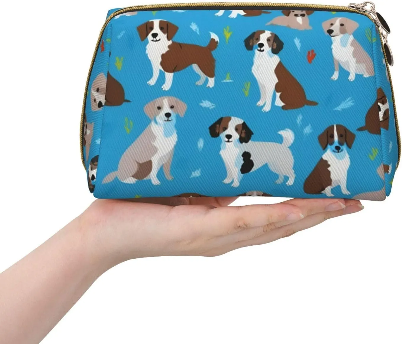 Dog Show Toiletry Pouch, Travel-Friendly Makeup Organizer For Makeup Brushes, Lipsticks
