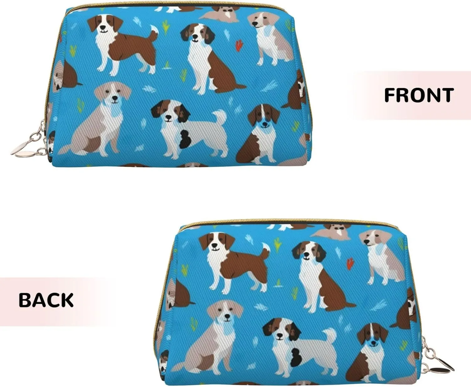 Dog Show Toiletry Pouch, Travel-Friendly Makeup Organizer For Makeup Brushes, Lipsticks