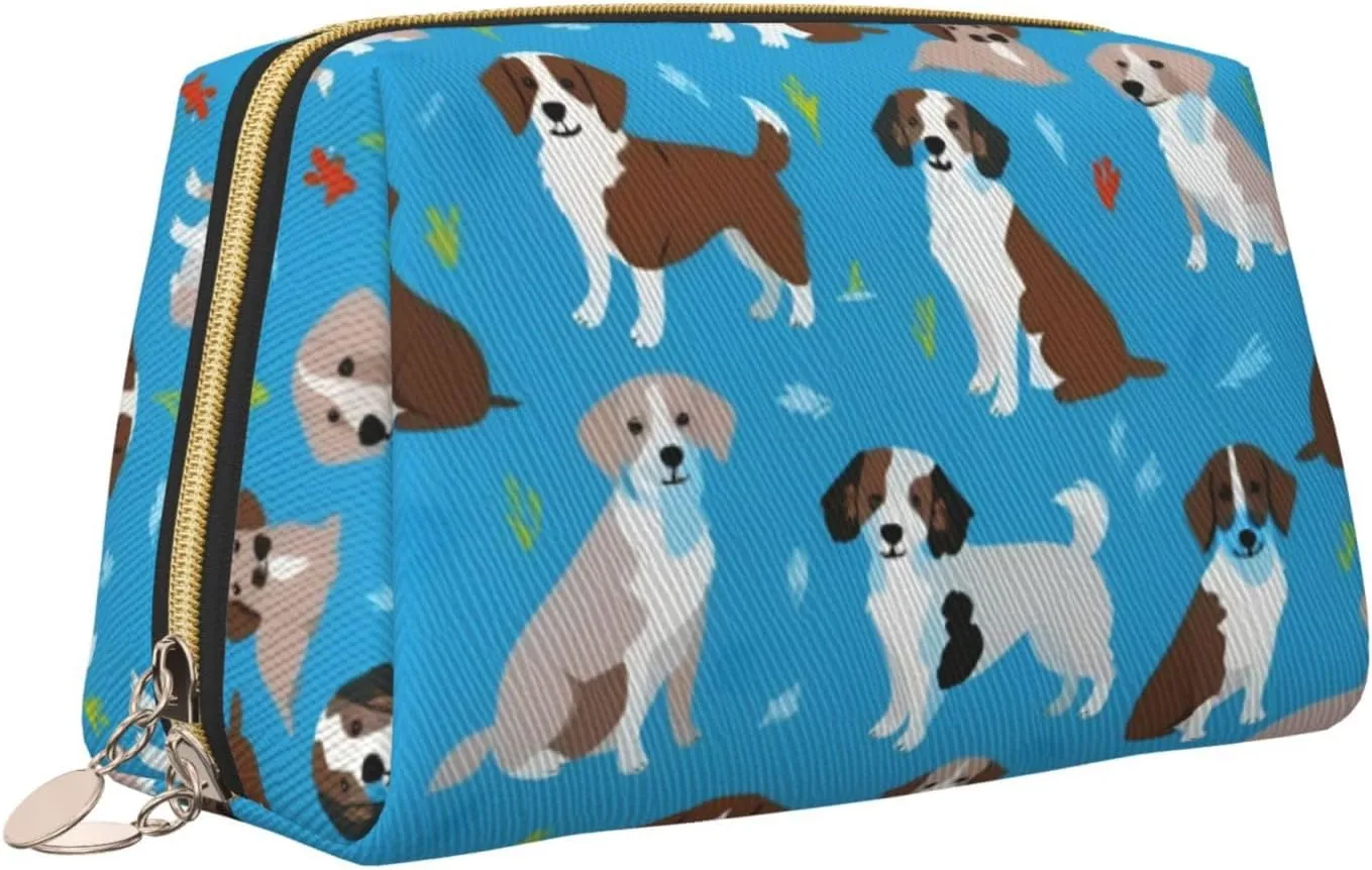 Dog Show Toiletry Pouch, Travel-Friendly Makeup Organizer For Makeup Brushes, Lipsticks