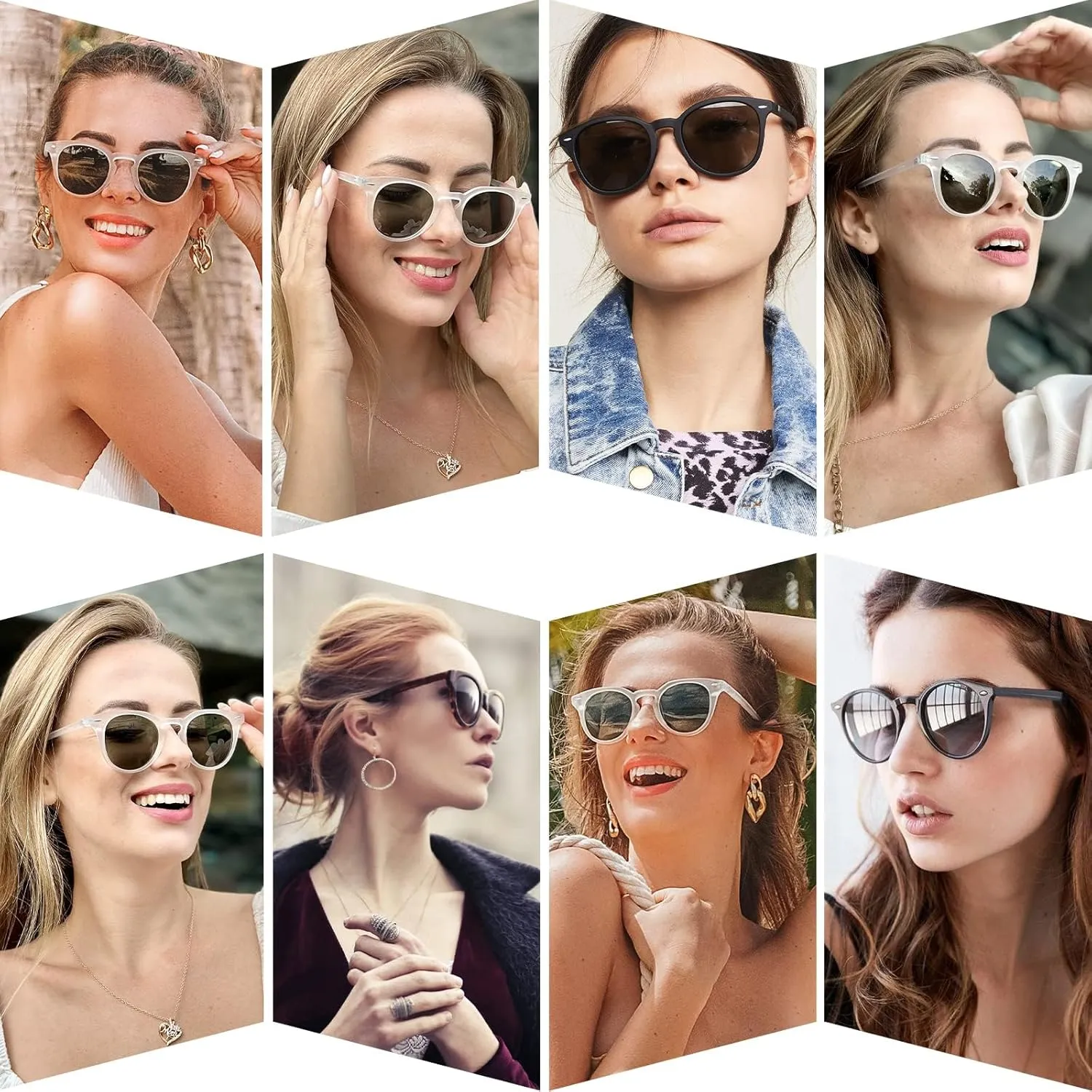 Dollger Polarized Round Sunglasses for Women Classic Retro Design Womens Trendy Style UV Protection Small Lens