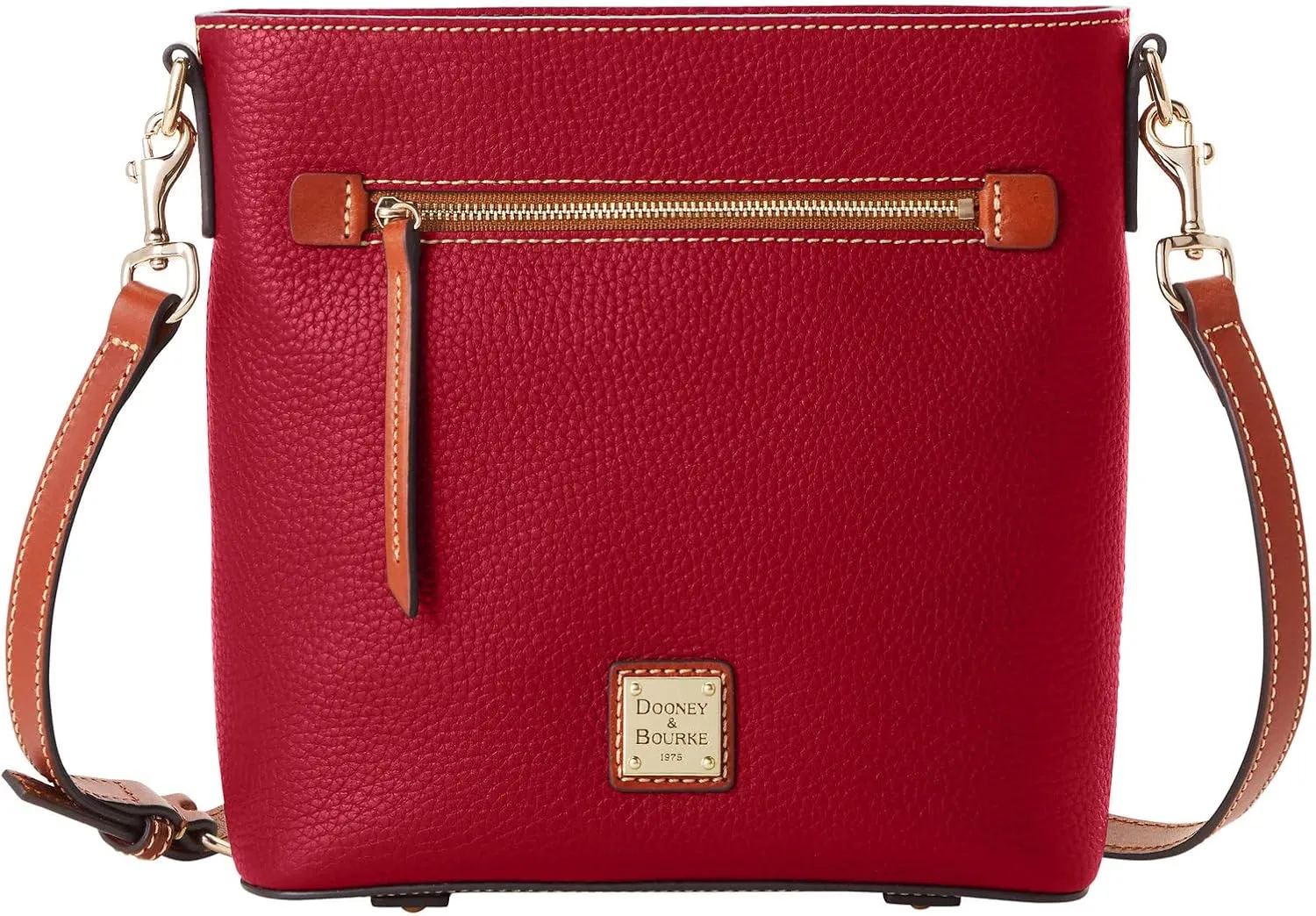 Dooney & Bourke Handbag, Pebble Grain Zip Crossbody - Wine