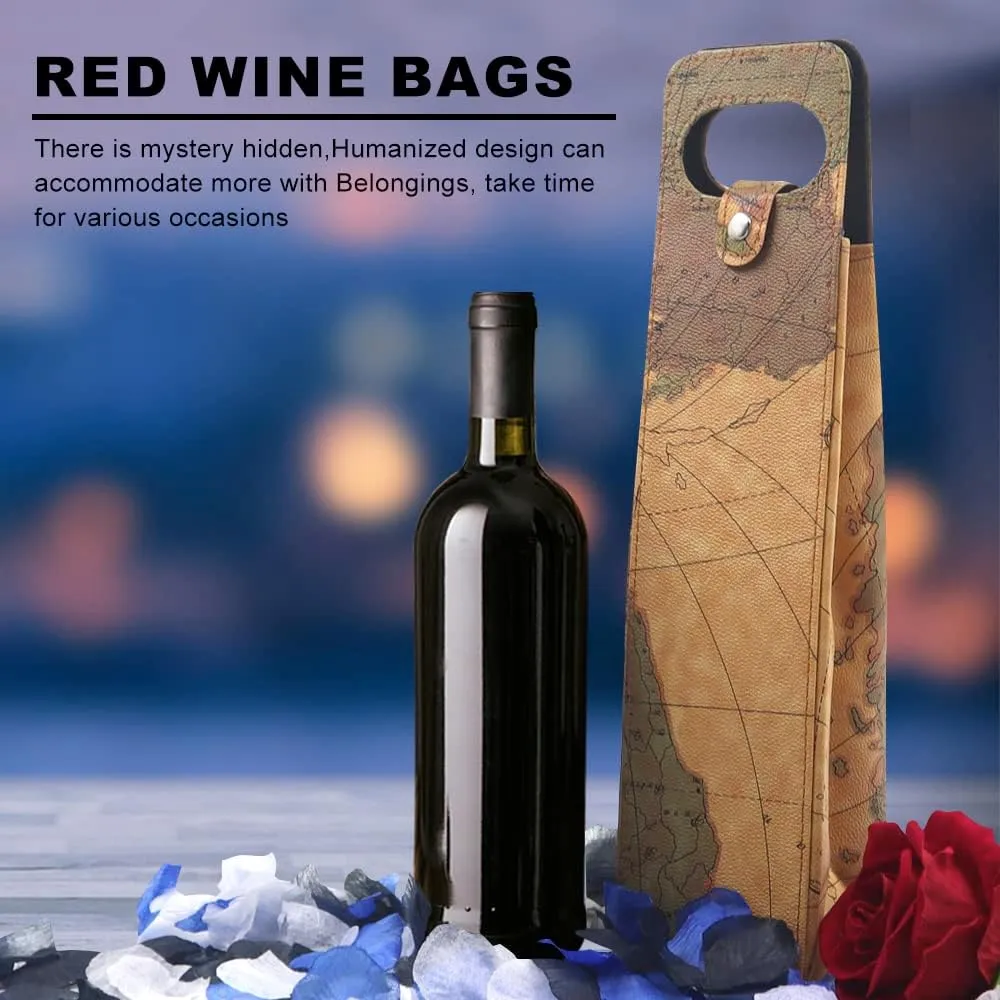 Double Bottle Wine Tote, Reusable Leather Wine Bag Tote, Double Bottle Wine Tote Bag, Crocodile Grain Wine Gift Bag for Picnic, Travel, Party, Birthday, Wedding, Restaurant (Double Yellow)