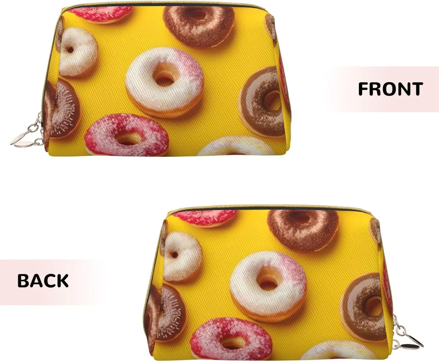Doughnut Toiletry Pouch, Travel-Friendly Makeup Organizer For Makeup Brushes, Lipsticks