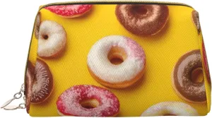 Doughnut Toiletry Pouch, Travel-Friendly Makeup Organizer For Makeup Brushes, Lipsticks