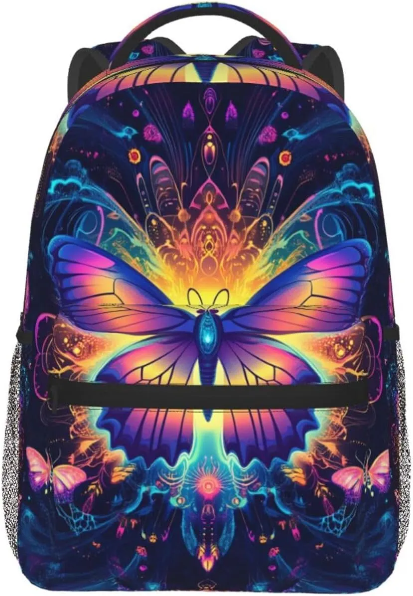 Dreamy Colored Butterfly Stylish Backpack For Trekking Commute Men/Male