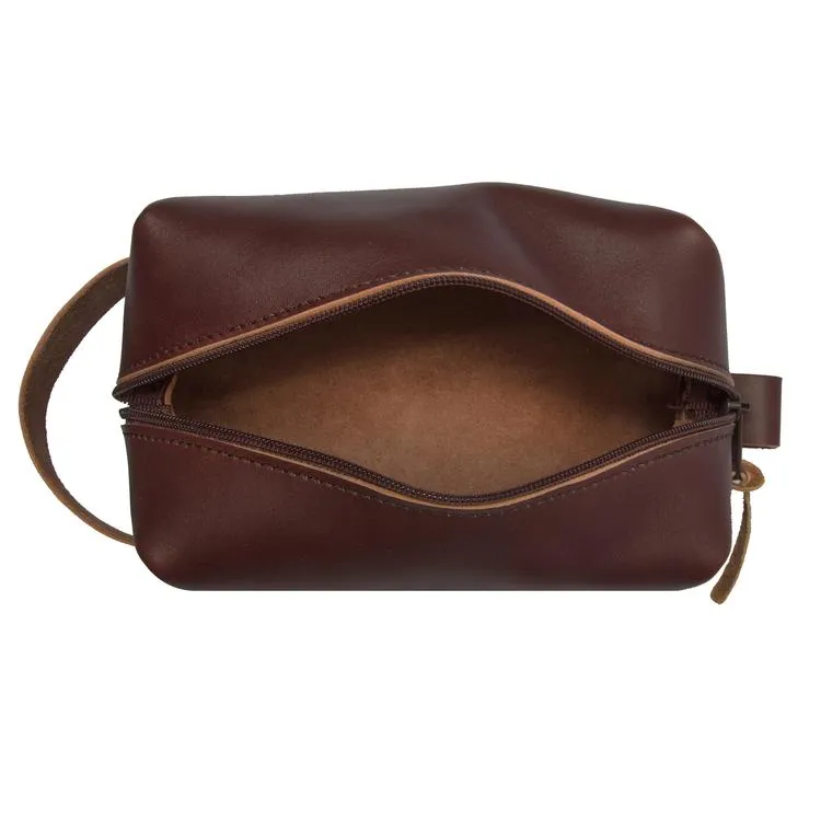 Duluth Pack Leather Travel Kit Bag