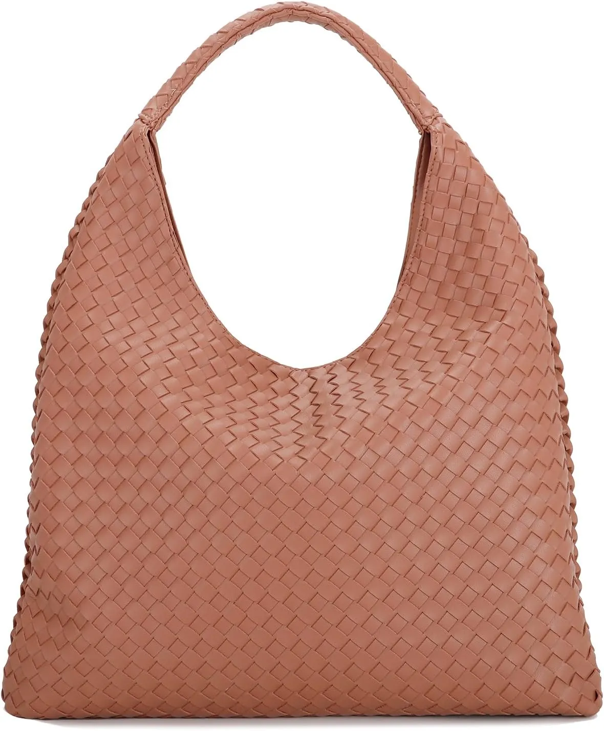E Woven Hobo Bag for Women Large Tote Bag Top Handle Shoulder Handbag