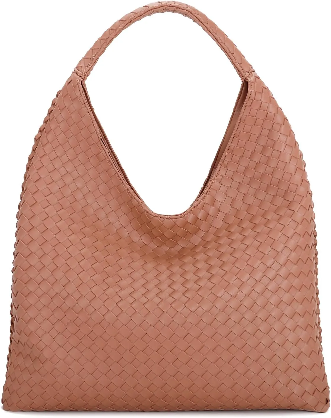E Woven Hobo Bag for Women Large Tote Bag Top Handle Shoulder Handbag