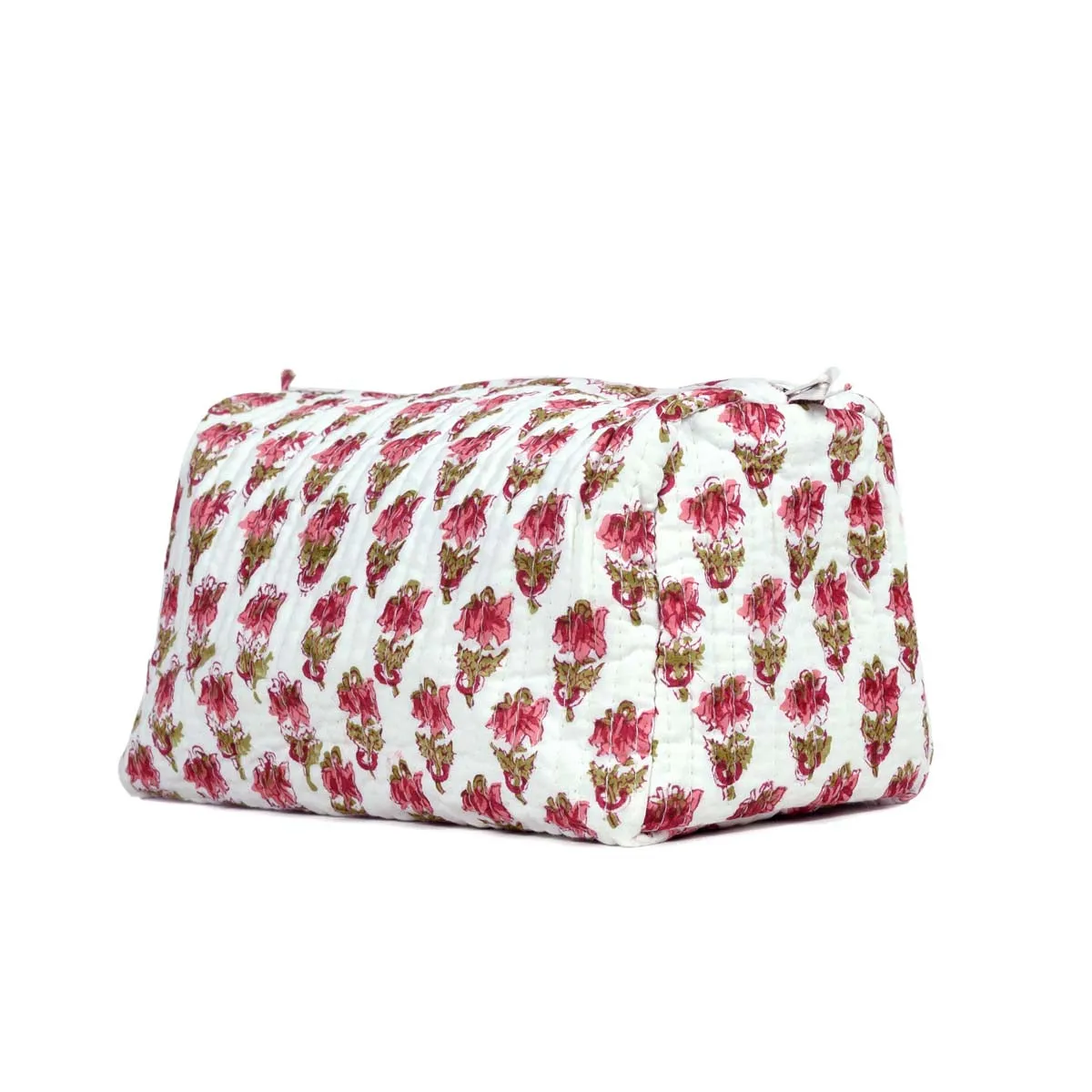 EARTH LOTUS _2 QUILTED TOILETRY POUCH