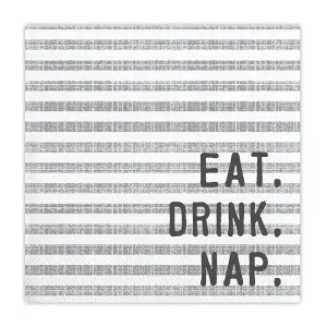 Eat, Drink, Nap Cocktail Napkins