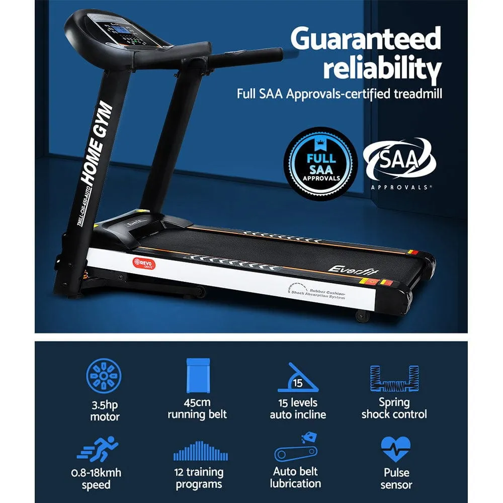 Efit Treadmill Electric Auto Incline Home Gym Fitness Exercise Machine 450mm - ONLINE ONLY