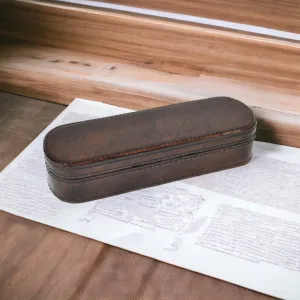Elegant Leather Pen Carry Case (Available In 2 Colors)