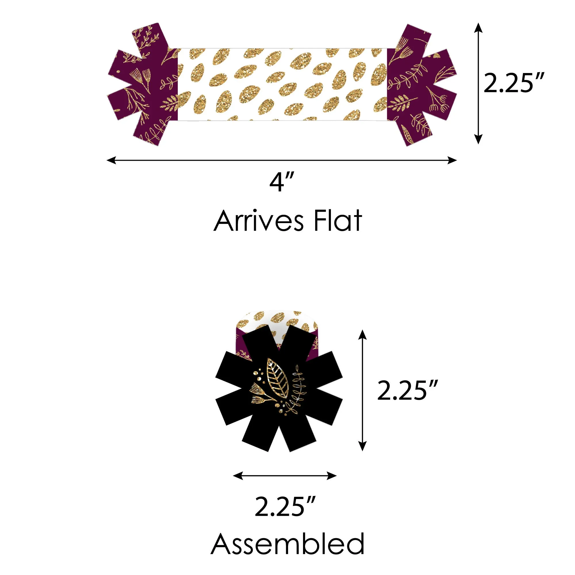 Elegant Thankful for Friends - Friendsgiving Thanksgiving Party Paper Napkin Holder - Napkin Rings - Set of 24