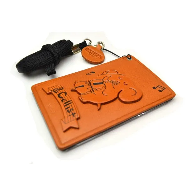 Elephant with Cello Leather Commuter Pass case/card Holders #26428
