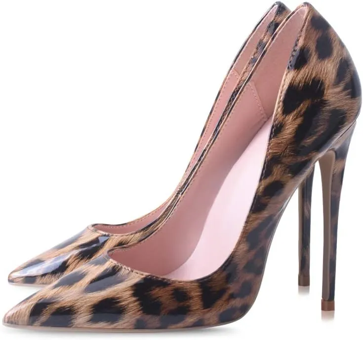 Elisabet Tang Women Pumps, Pointed Toe High Heel 4.7 inch/12cm Party Stiletto Heels Shoes