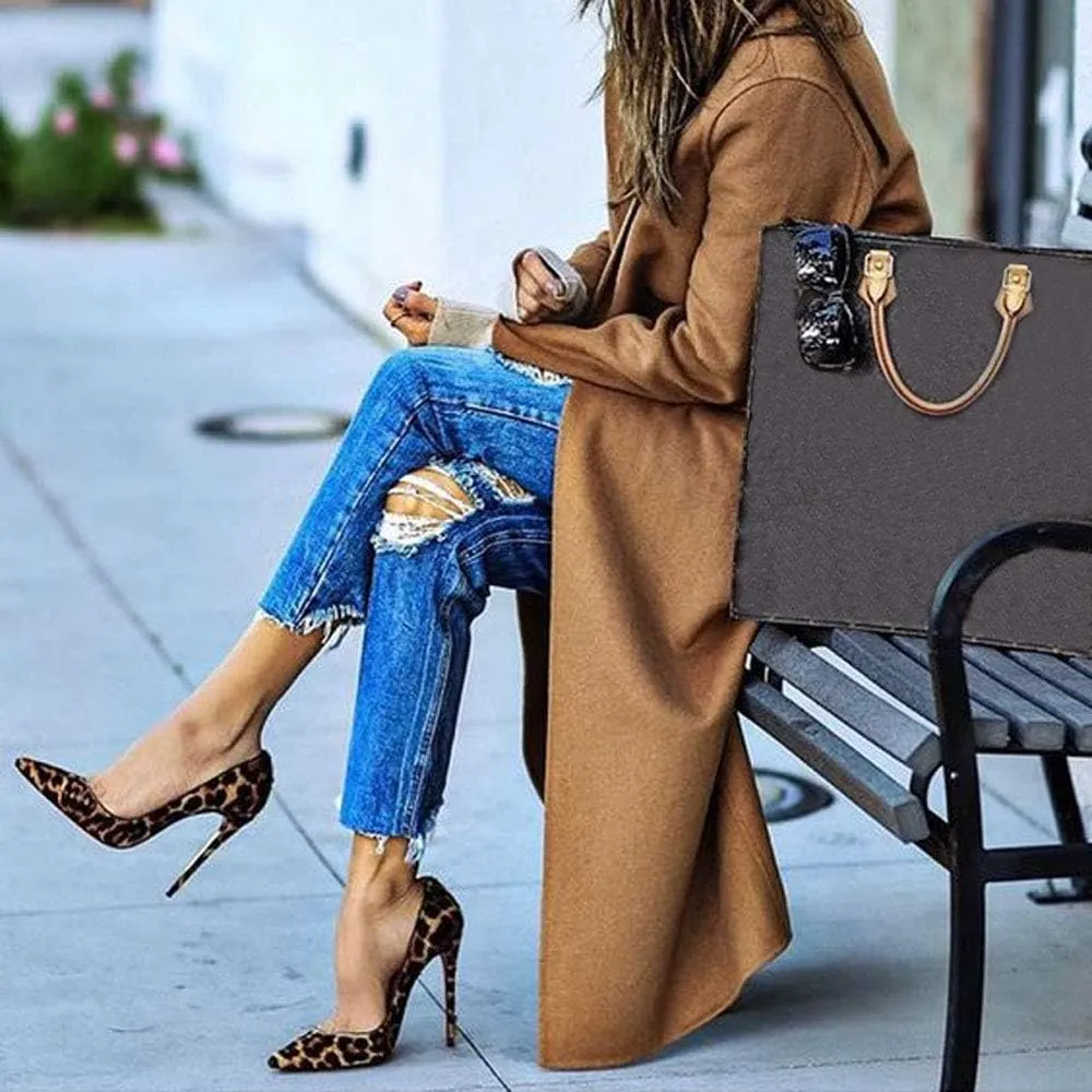Elisabet Tang Women Pumps, Pointed Toe High Heel 4.7 inch/12cm Party Stiletto Heels Shoes