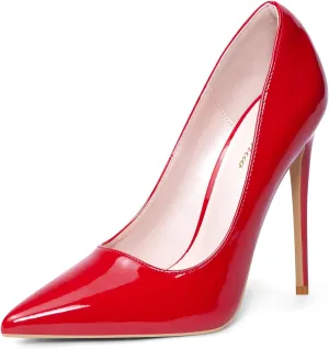Elisabet Tang Women Pumps, Pointed Toe High Heel 4.7 inch/12cm Party Stiletto Heels Shoes