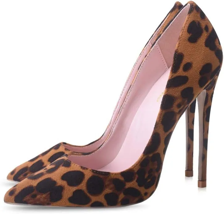 Elisabet Tang Women Pumps, Pointed Toe High Heel 4.7 inch/12cm Party Stiletto Heels Shoes