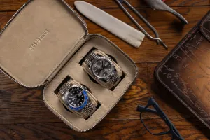 Ephesus Watch Case - Nubuck Mink