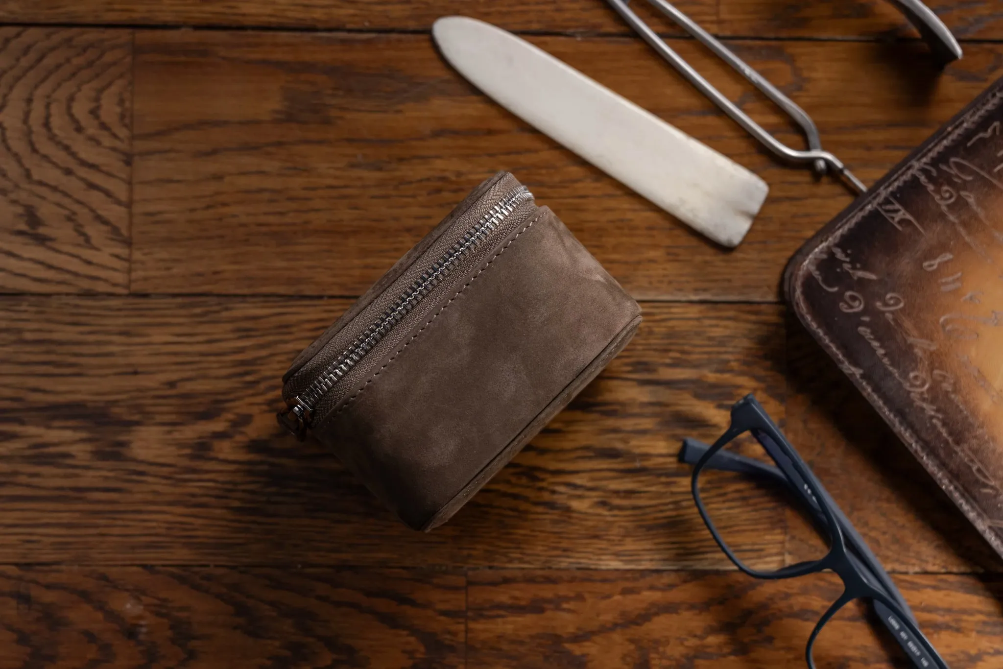 Ephesus Watch Case - Nubuck Mink