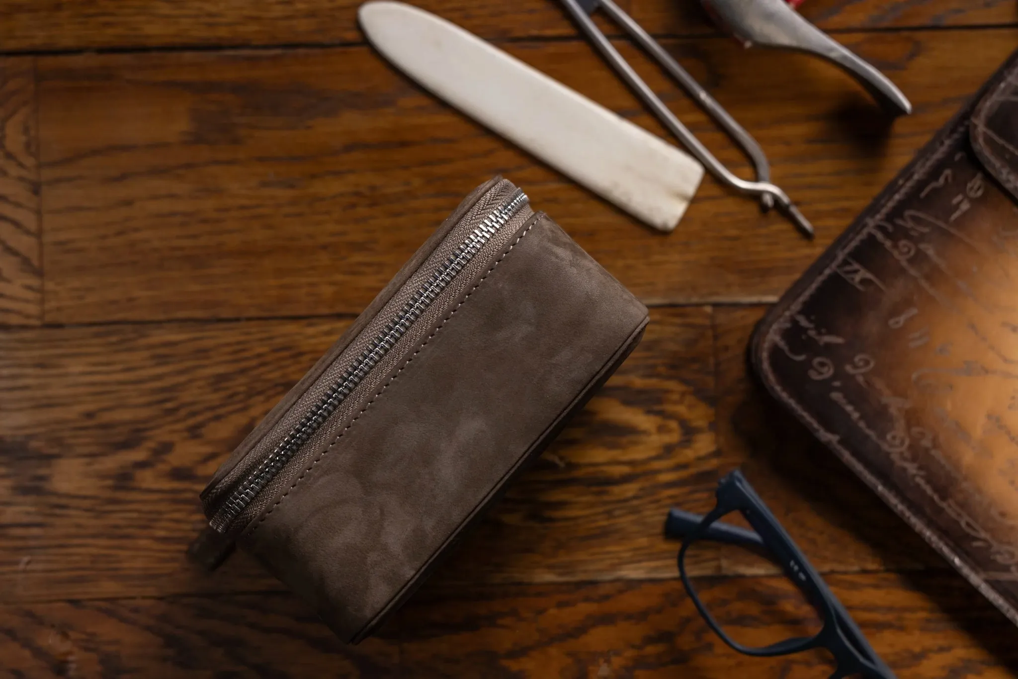 Ephesus Watch Case - Nubuck Mink
