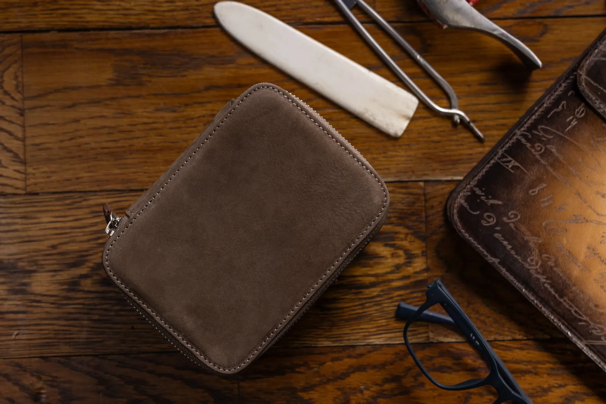 Ephesus Watch Case - Nubuck Mink