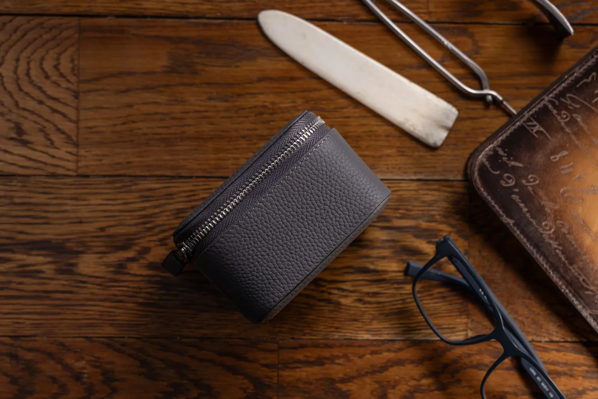 Ephesus Watch Case - Togo Dark Grey
