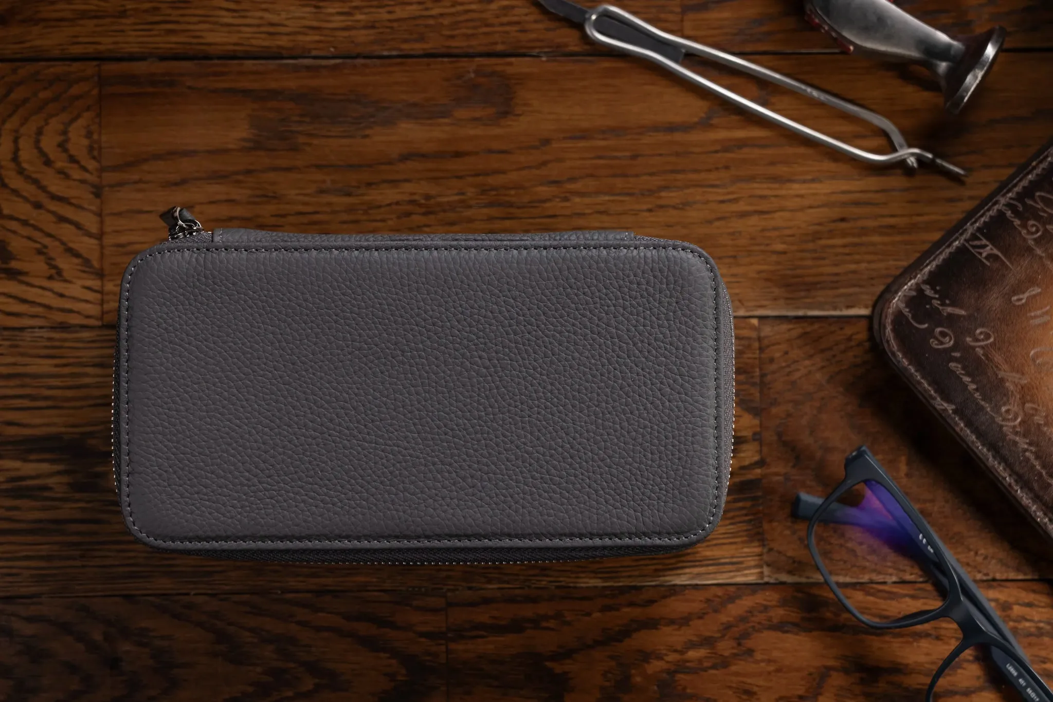 Ephesus Watch Case - Togo Dark Grey
