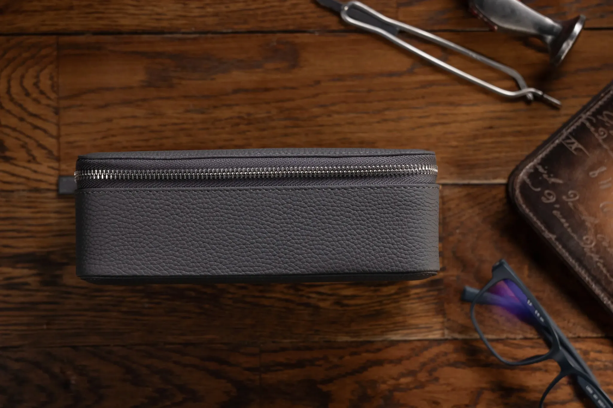Ephesus Watch Case - Togo Dark Grey